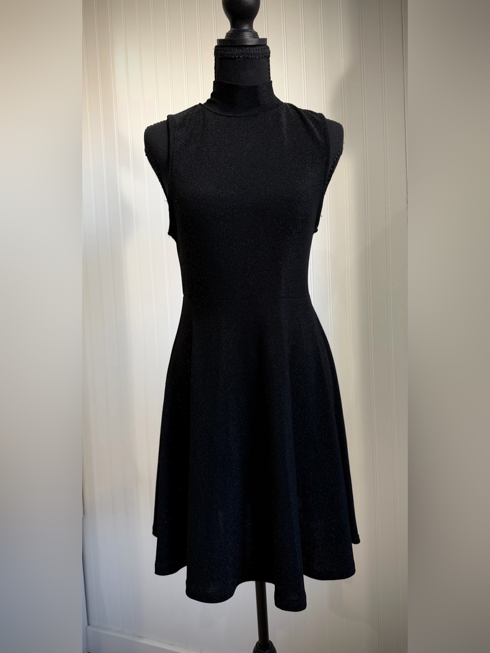 wild fable Black Sleeveless Fit-and-Flare Dress